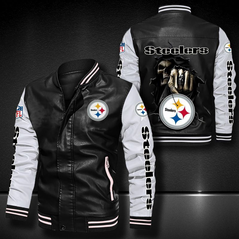 Pittsburgh Steelers Leather Bomber Jacket 609
