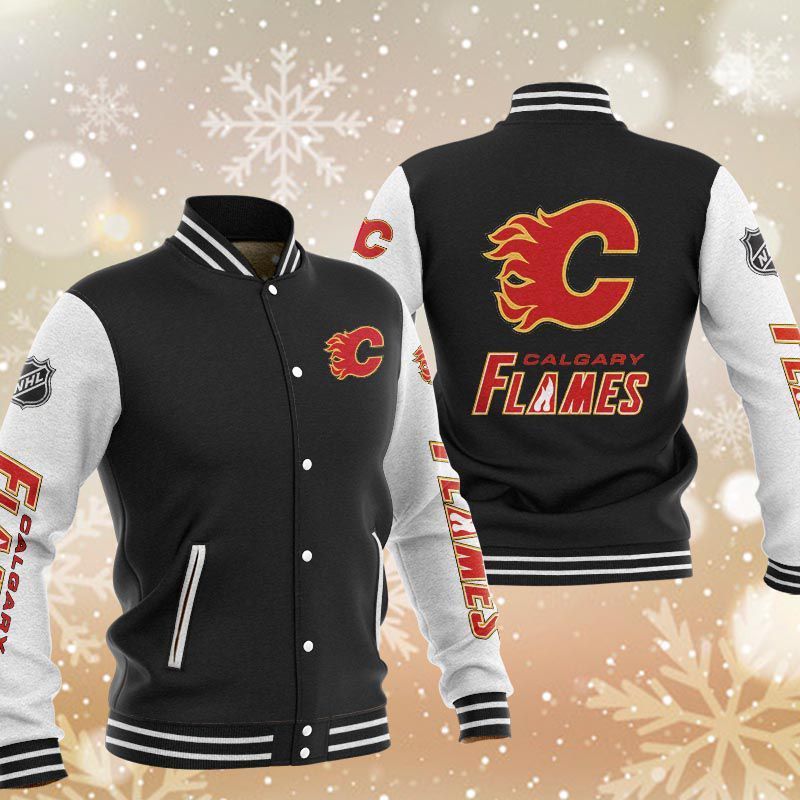 Calgary Flames Baseball Jacket B320