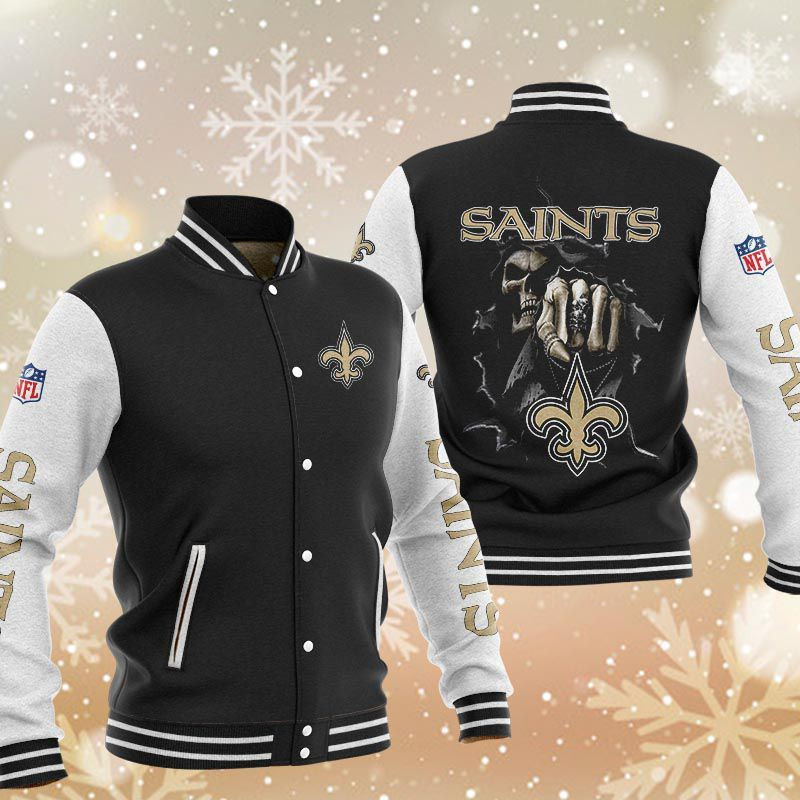New Orleans Saints Baseball Jacket B2021
