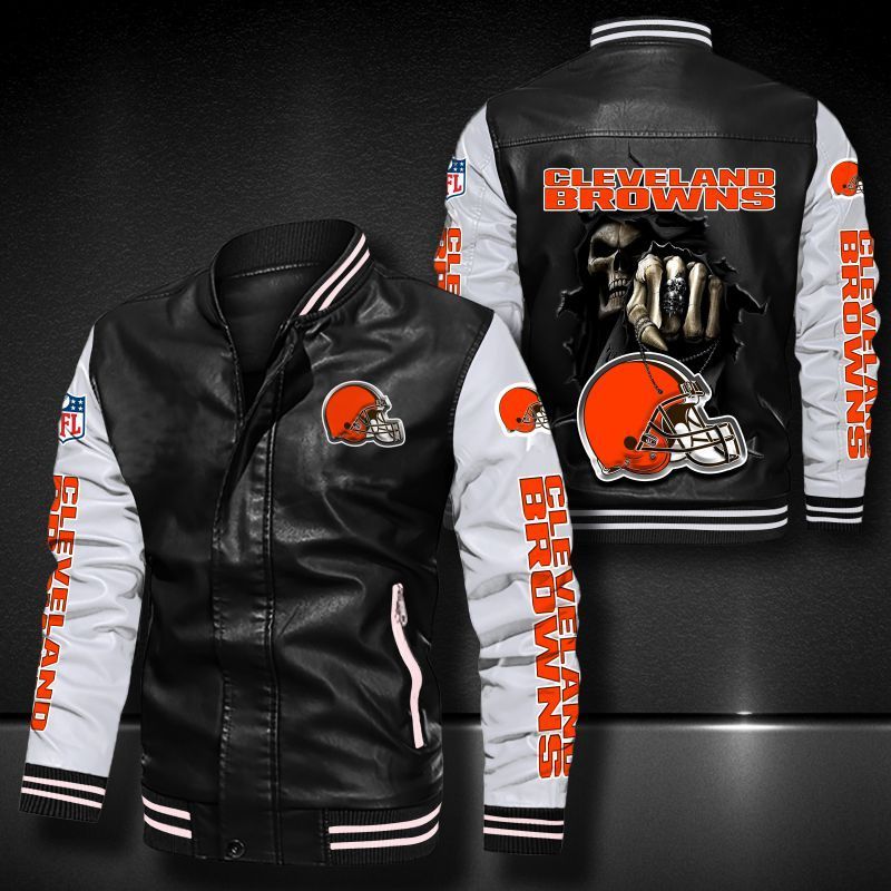 Cleveland Browns Leather Bomber Jacket 590