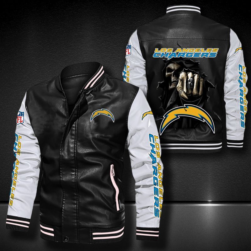 Los Angeles Chargers Leather Bomber Jacket 599