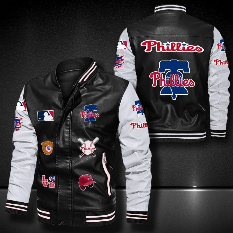 Philadelphia Phillies Leather Bomber Jacket 541