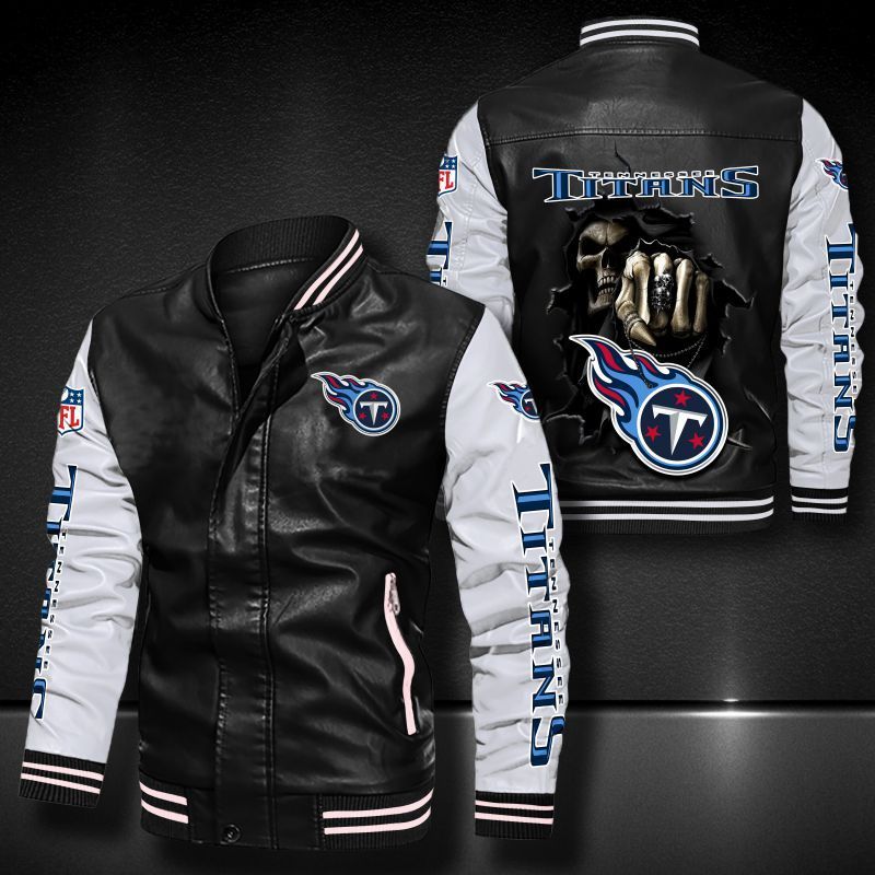 Tennessee Titans Leather Bomber Jacket 613