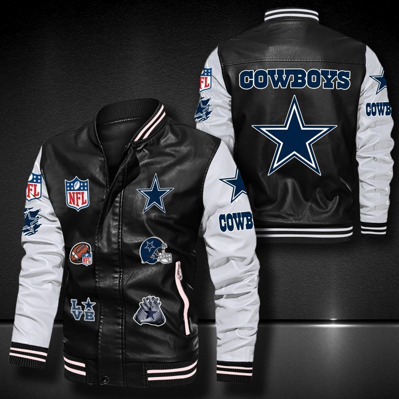 Dallas Cowboys Leather Bomber Jacket 559
