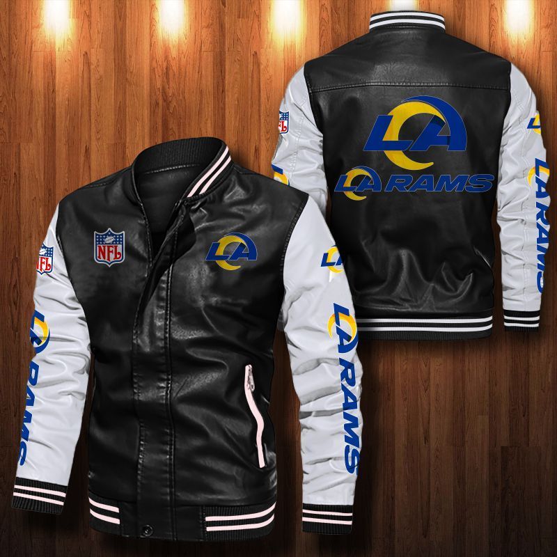 Los Angeles Rams Leather Bomber Jacket 1025