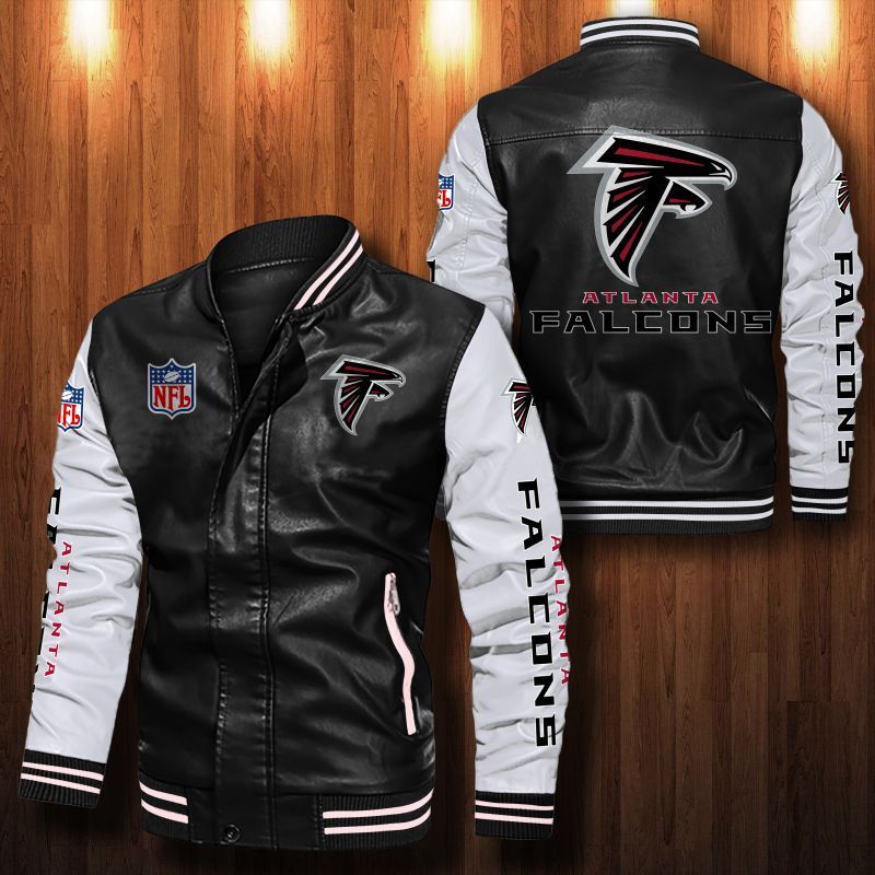 Atlanta Falcons Leather Bomber Jacket 1009