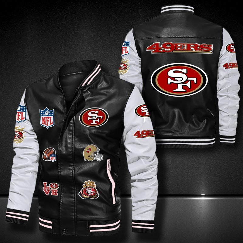 San Francisco 49ers Leather Bomber Jacket 578