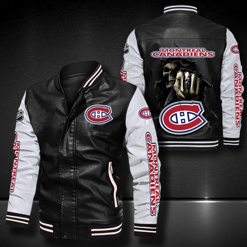 Montreal Canadiens Leather Bomber Jacket 1246