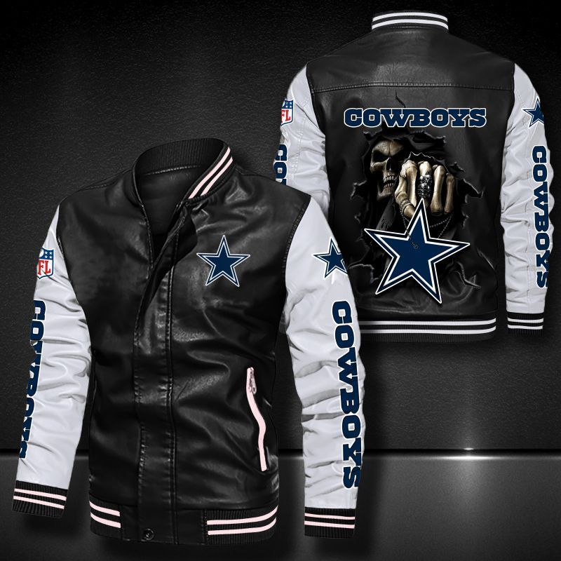 Dallas Cowboys Leather Bomber Jacket 591