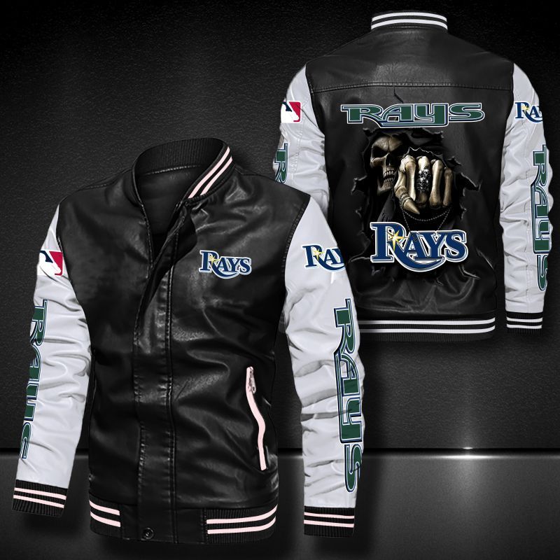 Tampa Bay Rays Leather Bomber Jacket 641