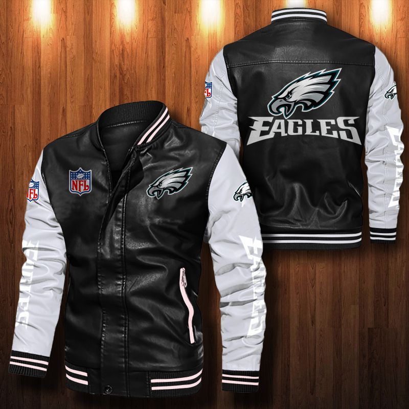 Philadelphia Eagles Leather Bomber Jacket 1033