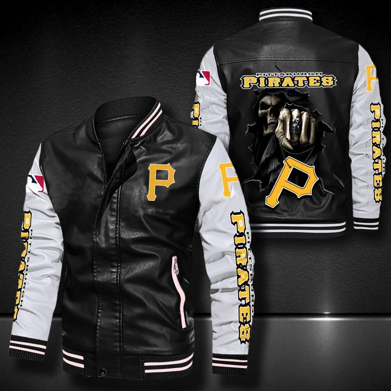 Pittsburgh Pirates Leather Bomber Jacket 636