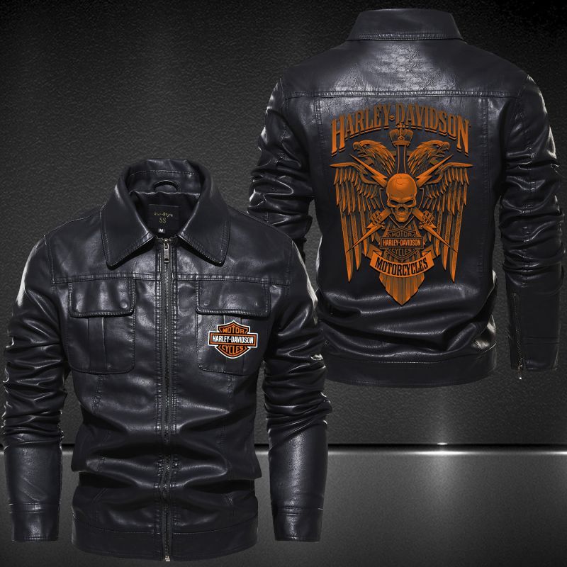Harley-Davidson Lapel Leather Jacket 2002