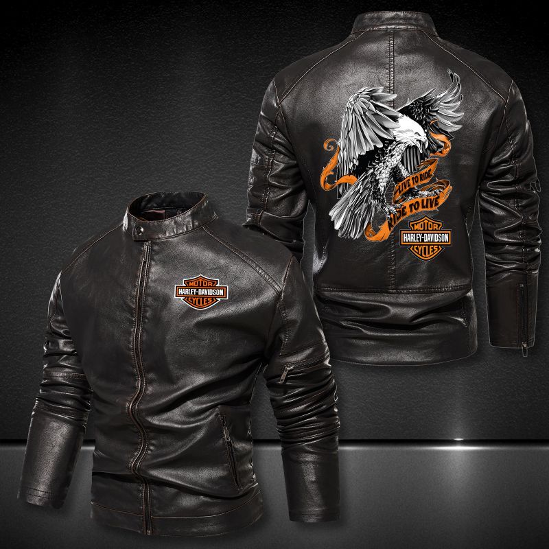Harley-Davidson Collar Leather Jacket 2035