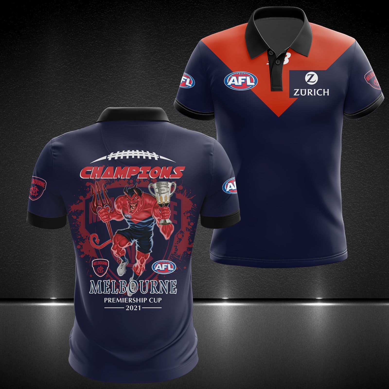 Melbourne Football Club Printing T-Shirt, Polo, Hoodie, Zip, Bomber 8378