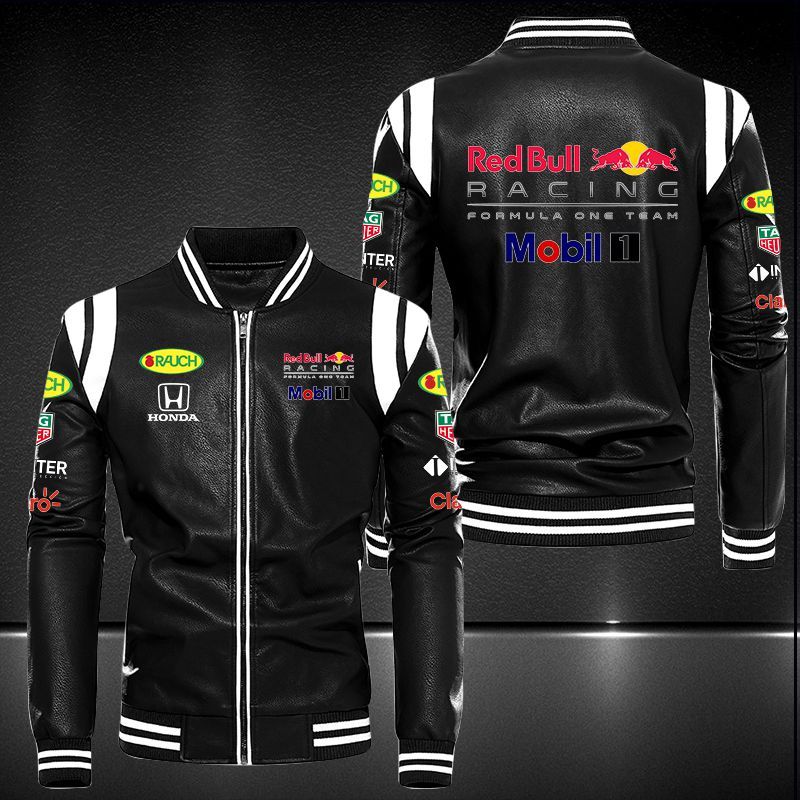 Red Bull Racing Honda Leather Bomber Jacket 9054