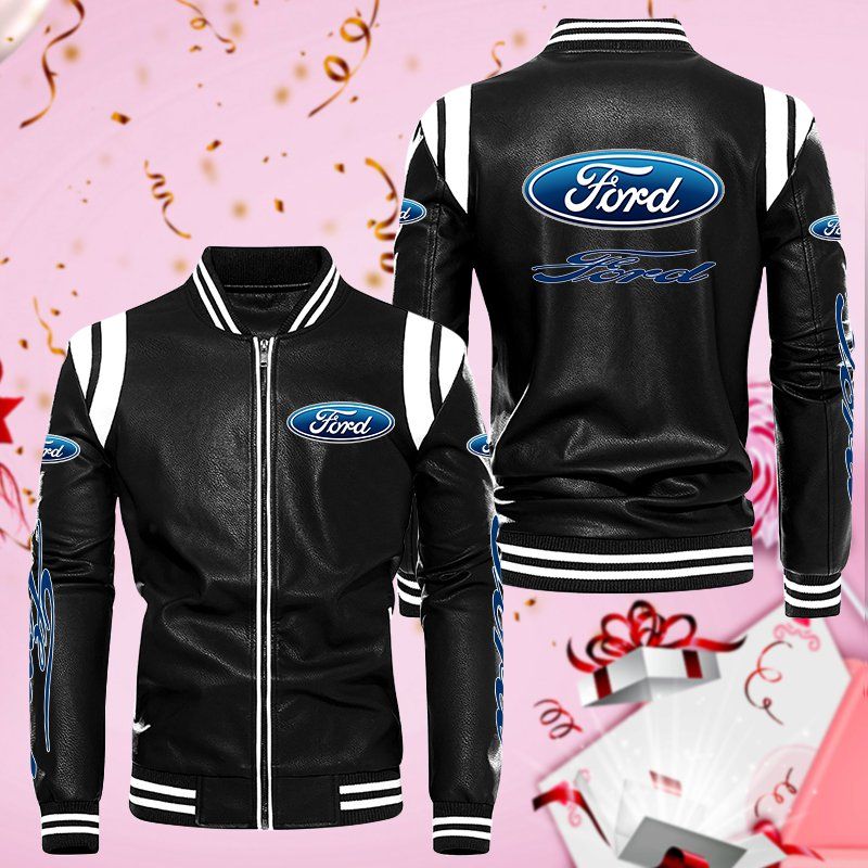 Ford Leather Bomber Jacket 9021
