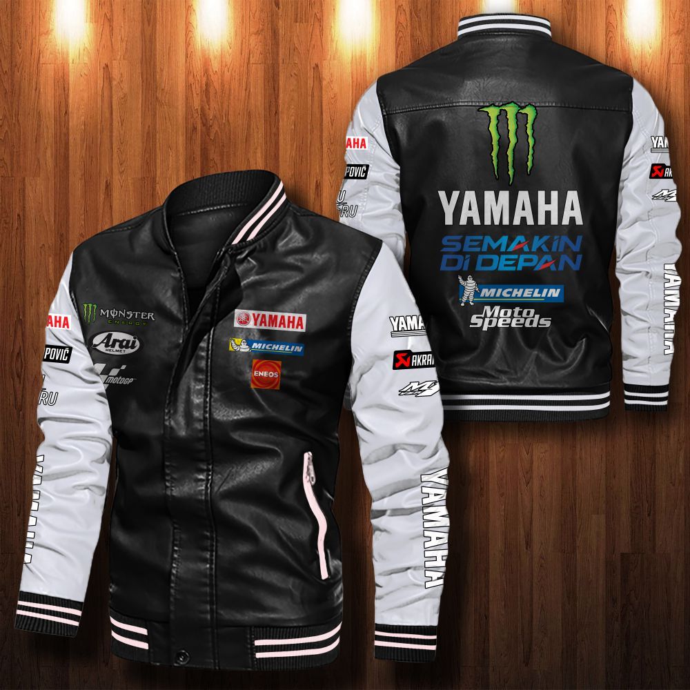 Monster Energy Yamaha MotoGP Leather Bomber Jacket 9031