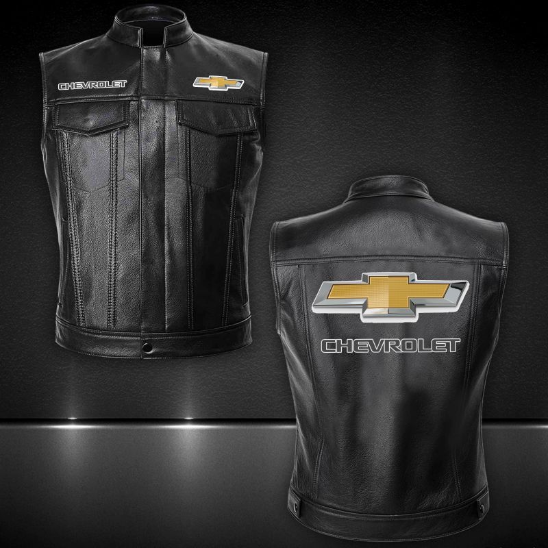 Chevrolet Leather Vest Jacket 012