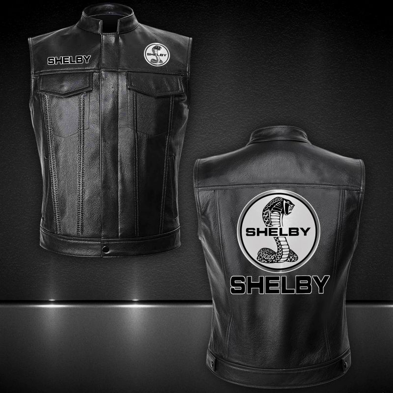 Ford Shelby Leather Vest Jacket 023