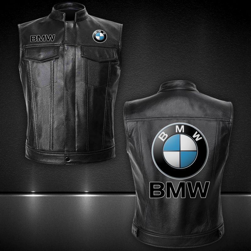 BMW Leather Vest Jacket 005