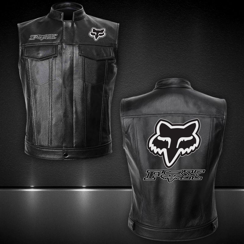 Fox Racing Leather Vest Jacket 024