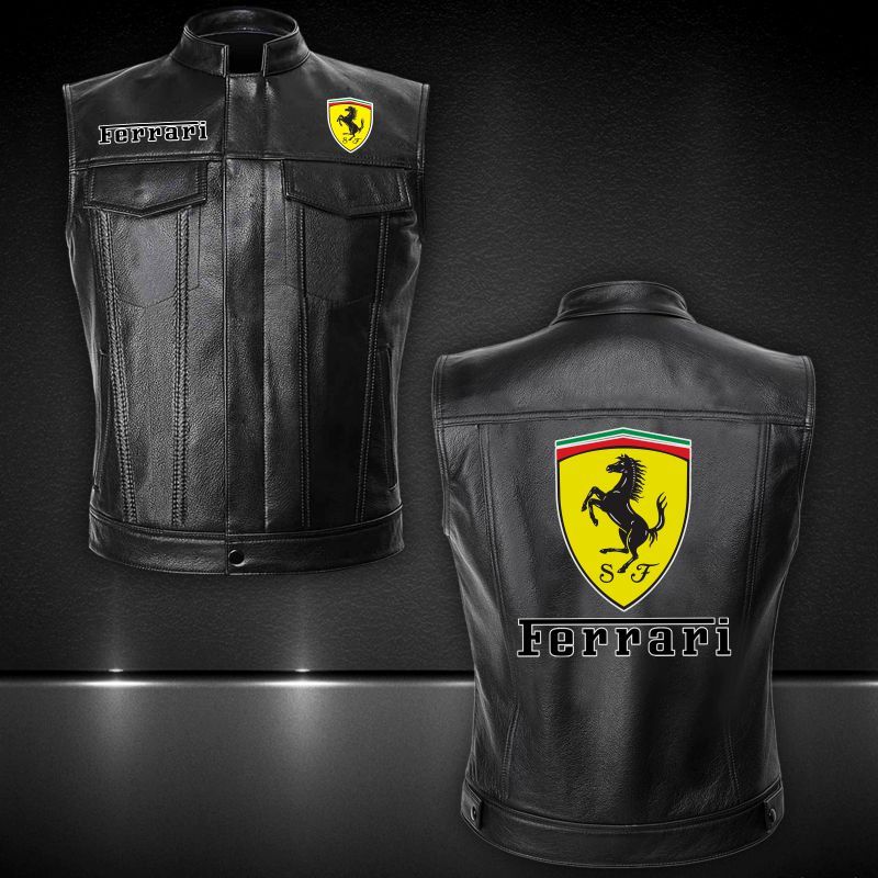 Ferrari Leather Vest Jacket 020