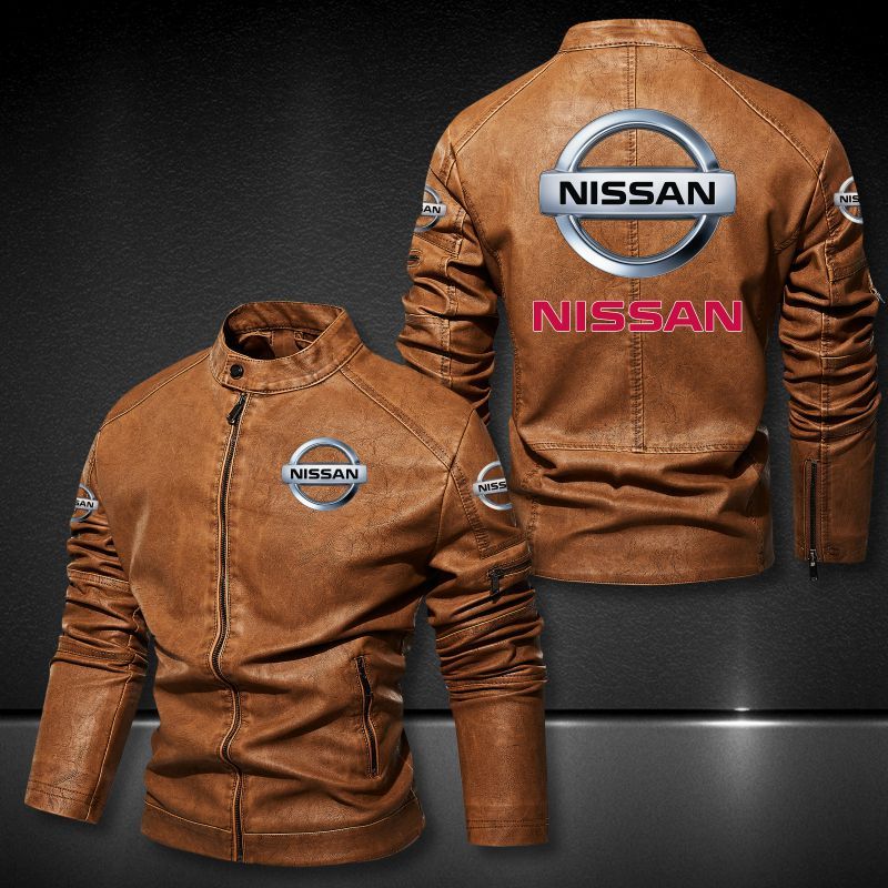 Nissan Collar Leather Jacket 079