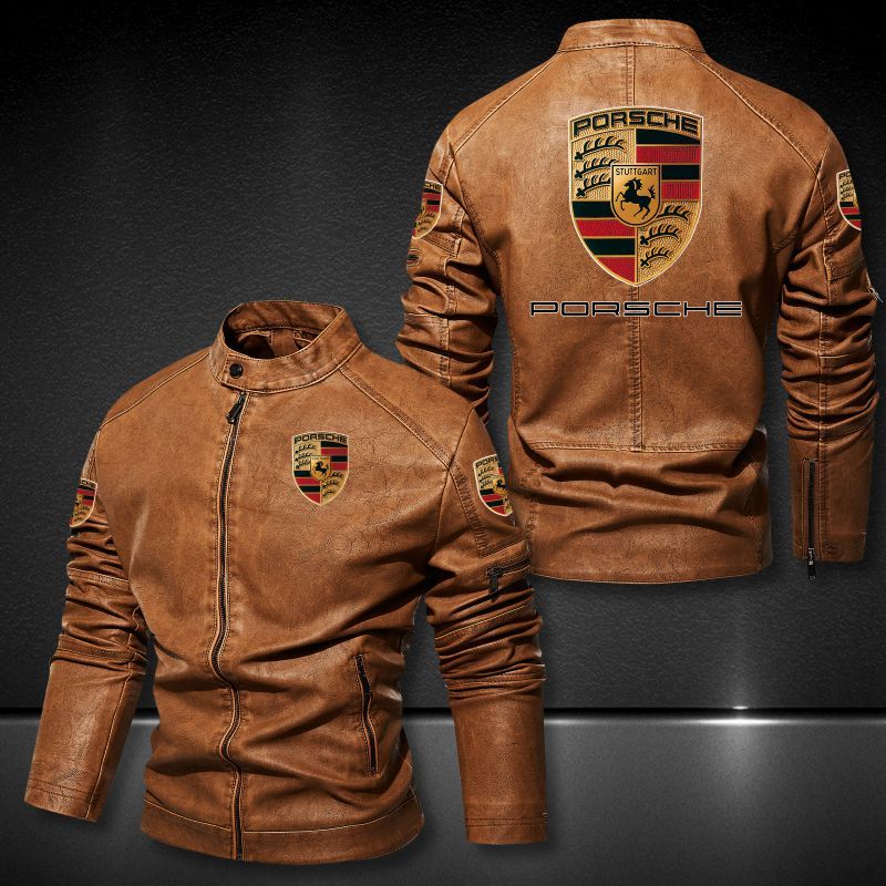 Porsche Collar Leather Jacket 080 – Nousty