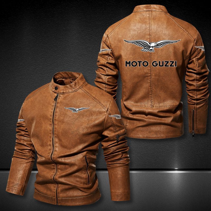 Moto Guzzi Collar Leather Jacket 078
