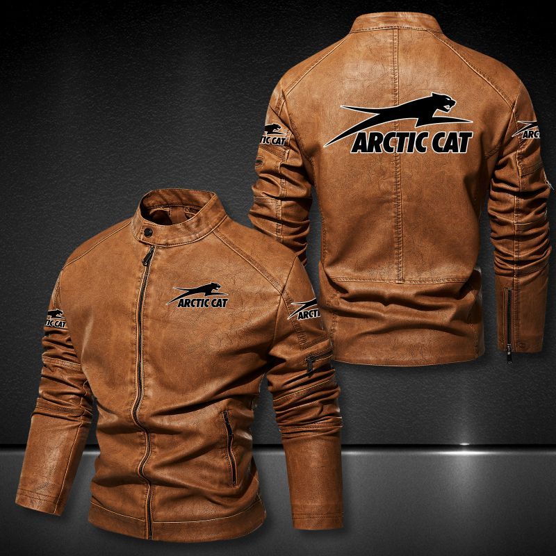Arctic Cat Collar Leather Jacket 040