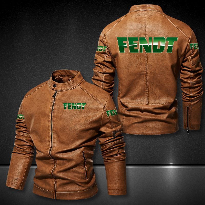 Fendt Collar Leather Jacket 057