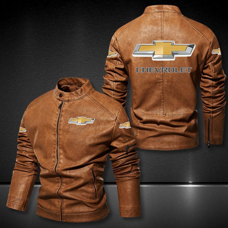 Chevrolet Collar Leather Jacket 050