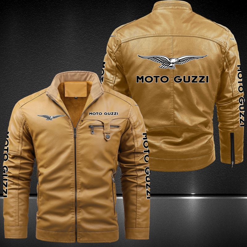 Moto Guzzi Fleece Leather Jacket 040