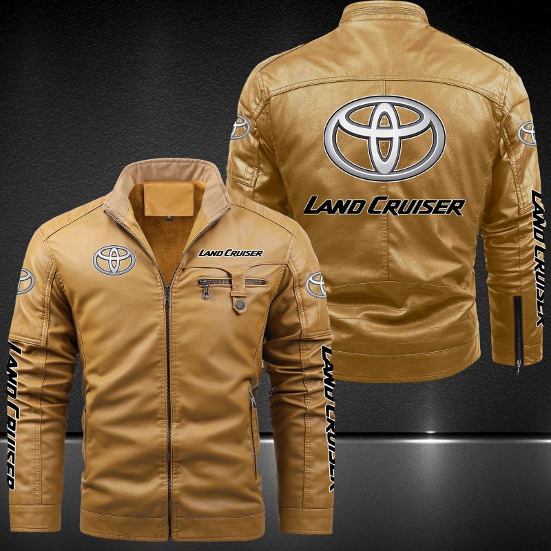 Toyota Land Cruiser Fleece Leather Jacket 047 – Timedea
