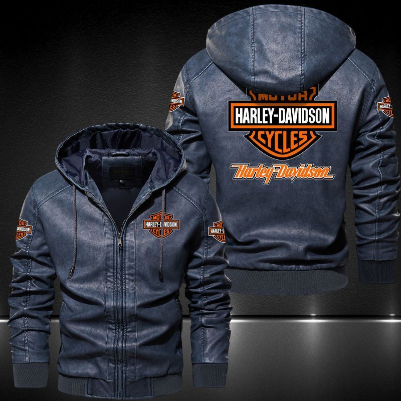 Harley-Davidson Hooded Leather Jacket 2029 – Nousty