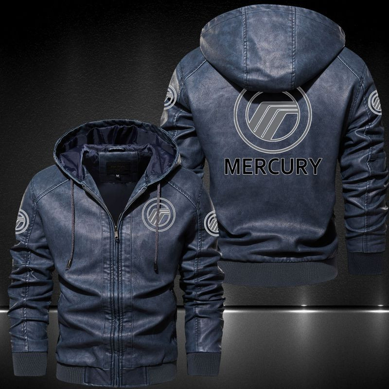 Mercury Marine Hooded Leather Jacket 2041 – Grexi