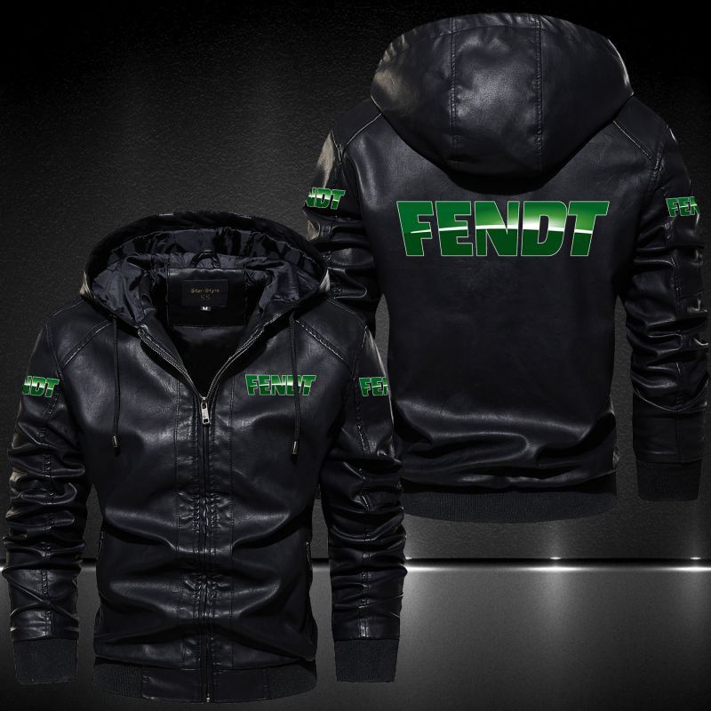 Fendt Hooded Leather Jacket 2023