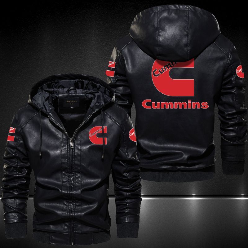 Cummins Hooded Leather Jacket 2020