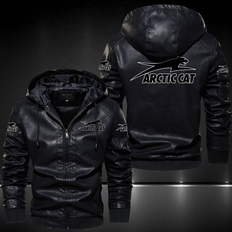 Arctic Cat Hooded Leather Jacket 2006