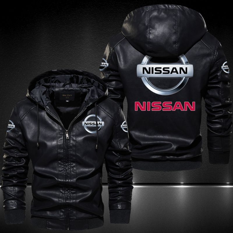 Nissan Hooded Leather Jacket 2045