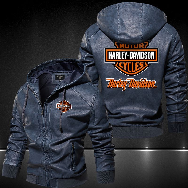 Harley-Davidson Hooded Leather Jacket 2001 – Nousty