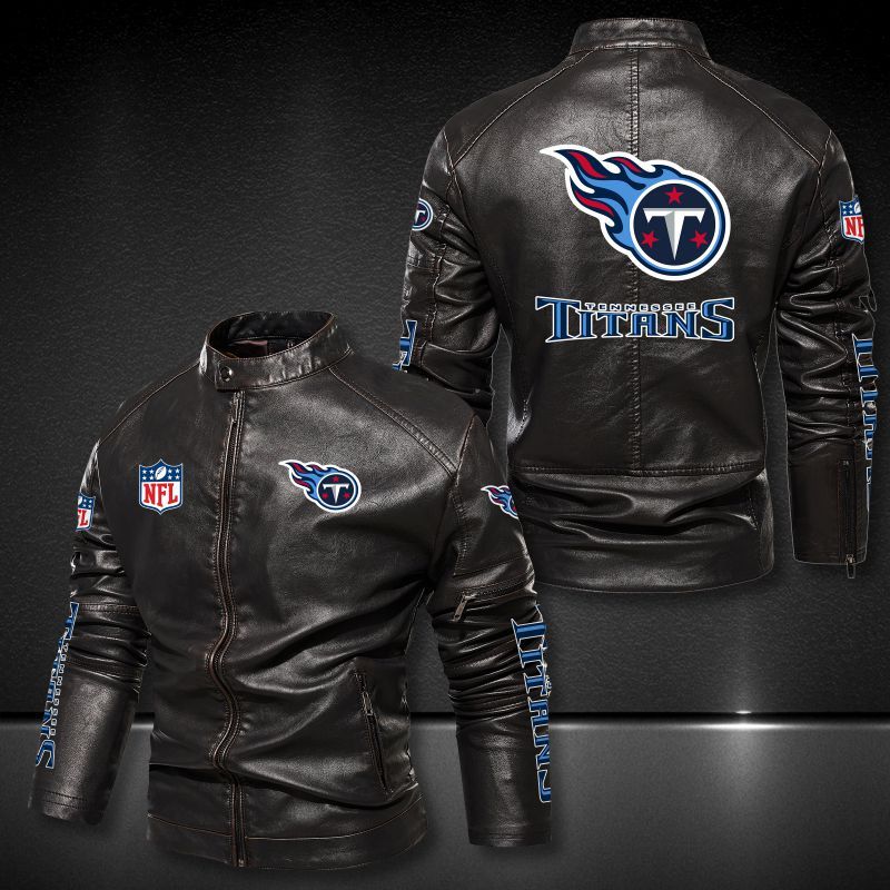 Tennessee Titans Collar Leather Jacket 031