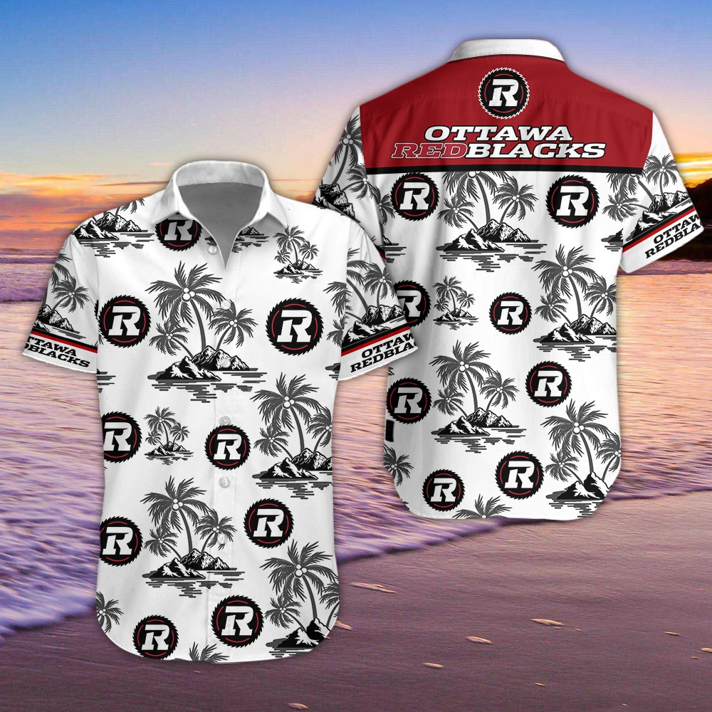 Ottawa Redblacks Hawaiian Shirt Hawaiian Shirt 1687