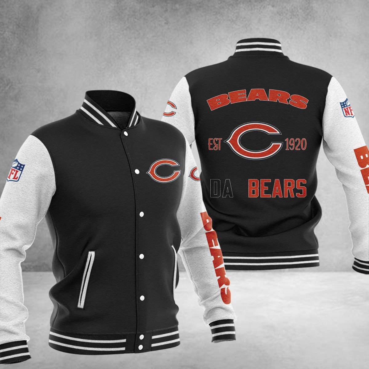 Chicago Bears Baseball Jacket 1506