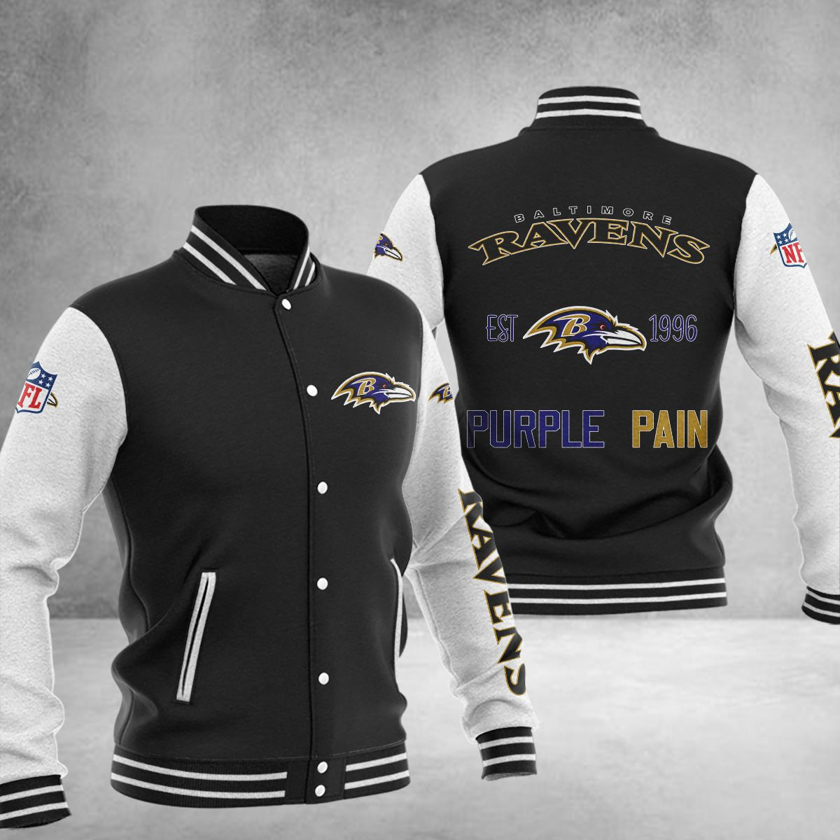 Baltimore Ravens Baseball Jacket 1503