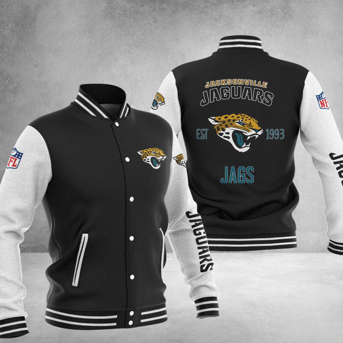 Jacksonville Jaguars Baseball Jacket 1515