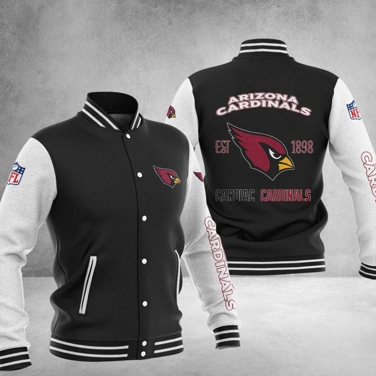 Arizona Cardinals Baseball Jacket 1501
