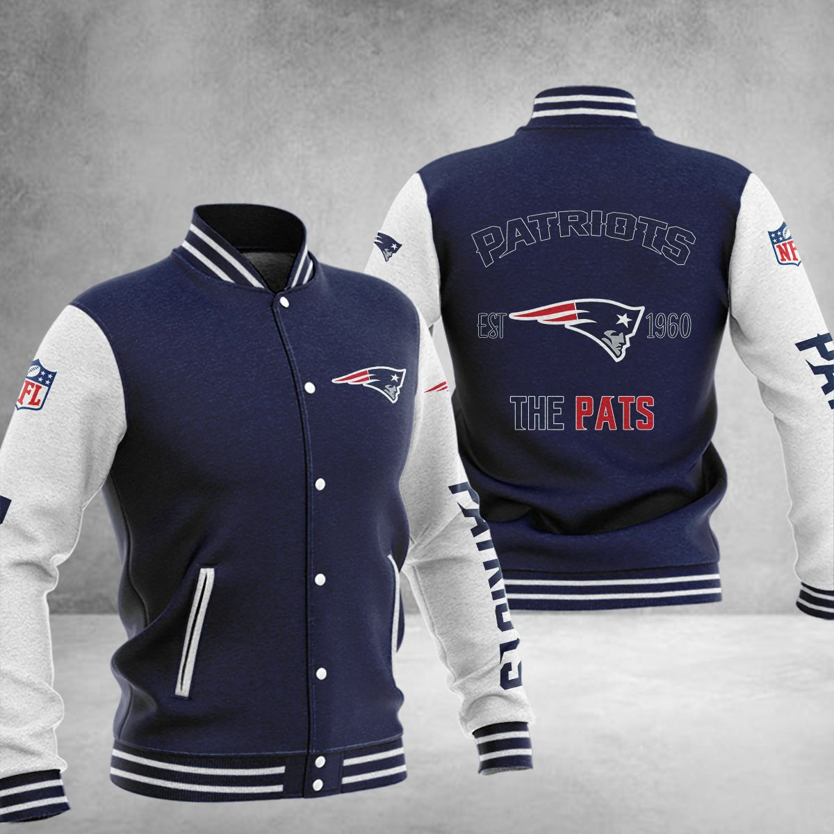 New England Patriots Baseball Jacket 1521