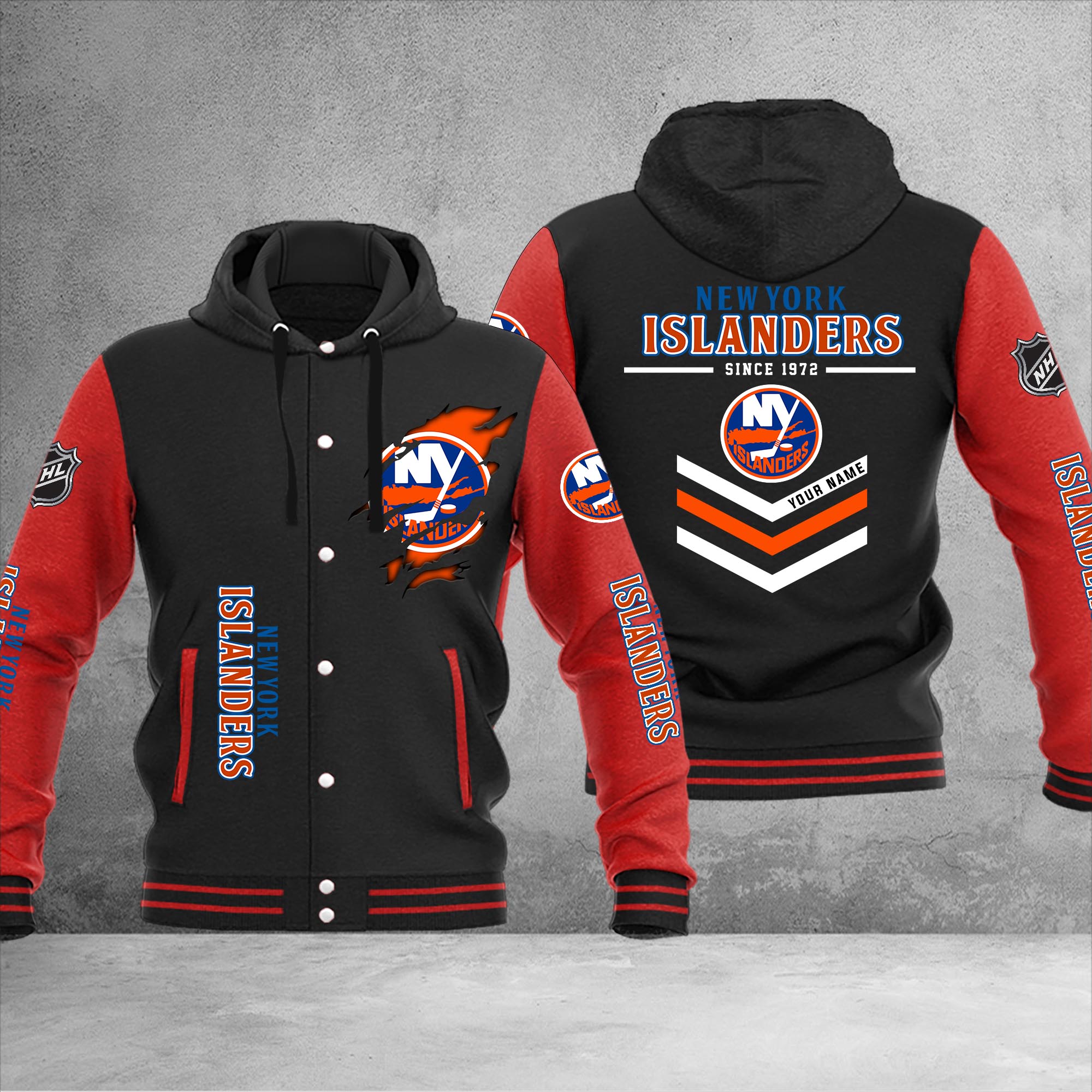 New York Islanders Varsity Baseball Jacket – Nousty